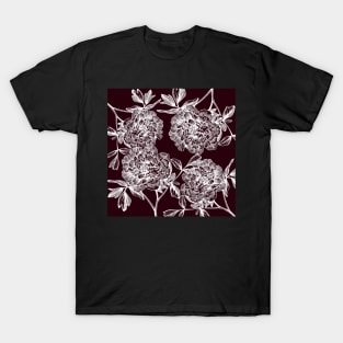 plum peonies T-Shirt